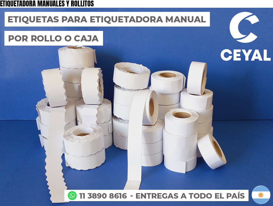 ETIQUETADORA MANUALES Y ROLLITOS