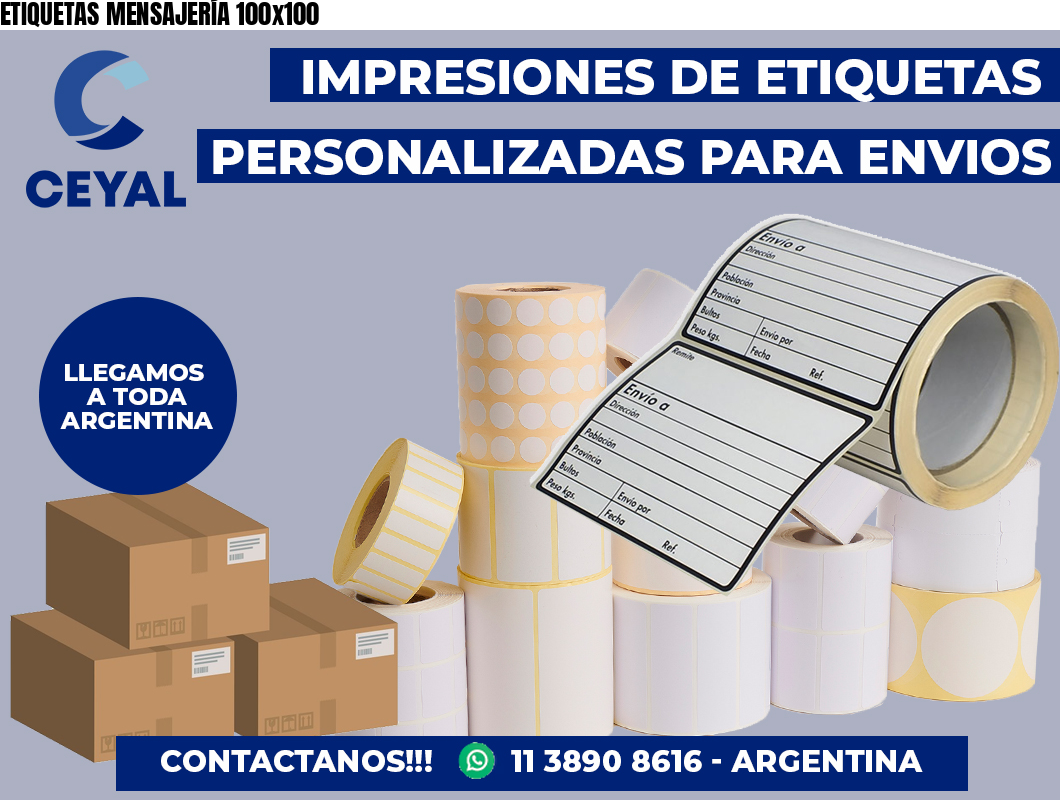 ETIQUETAS MENSAJERÍA 100×100