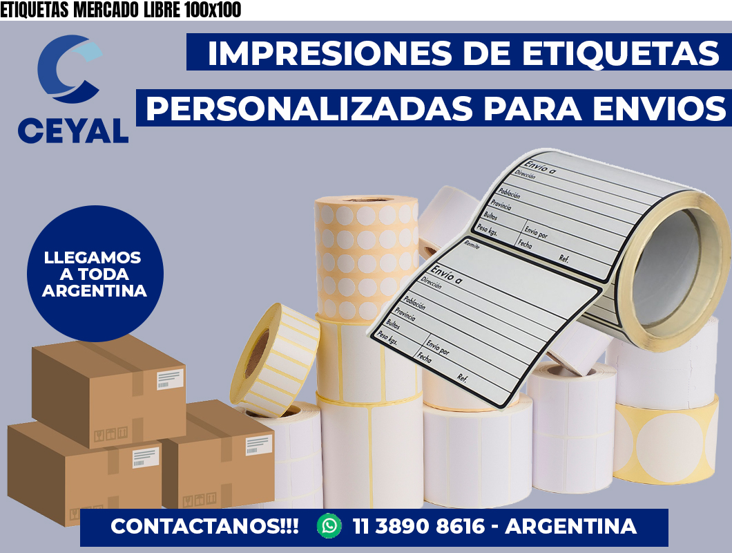 ETIQUETAS MERCADO LIBRE 100×100