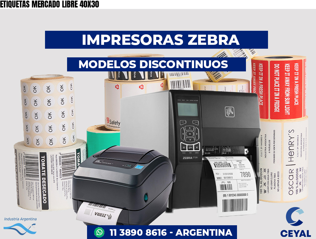 ETIQUETAS MERCADO LIBRE 40X30