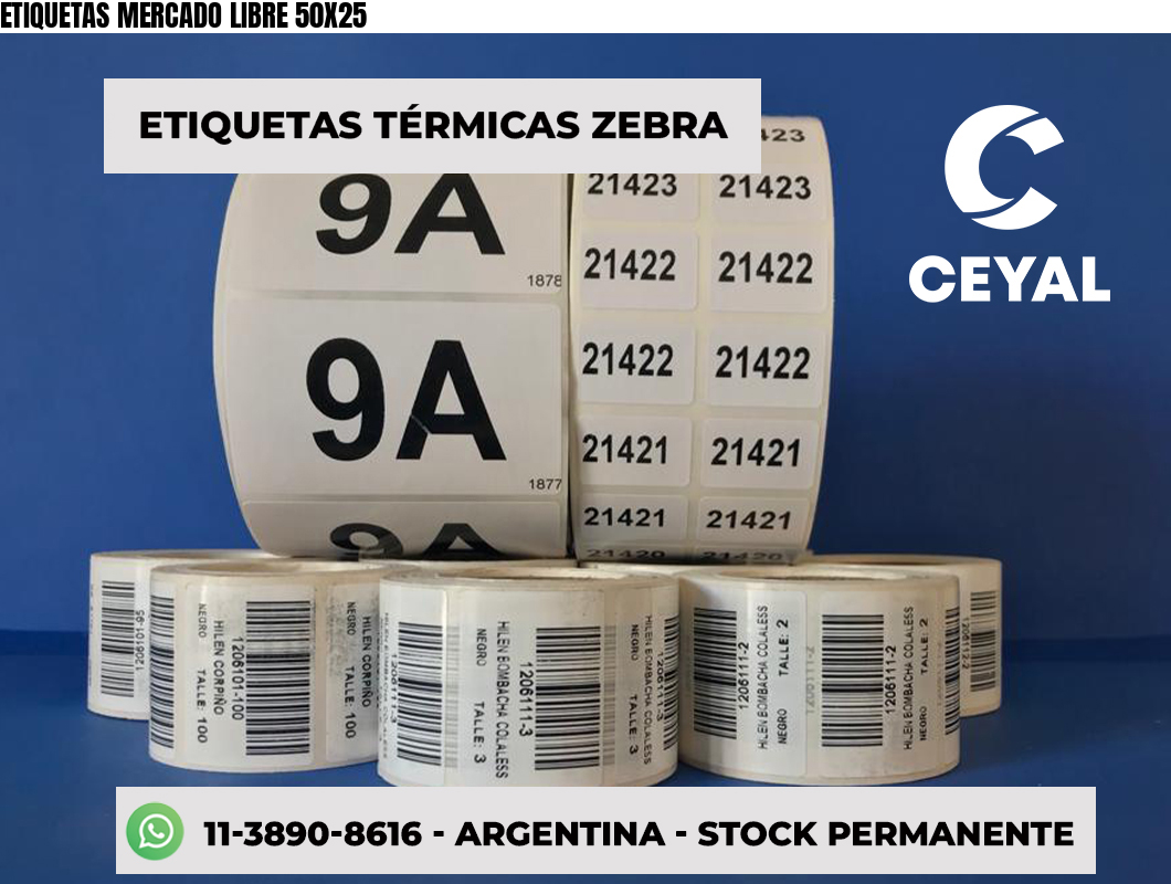 ETIQUETAS MERCADO LIBRE 50X25