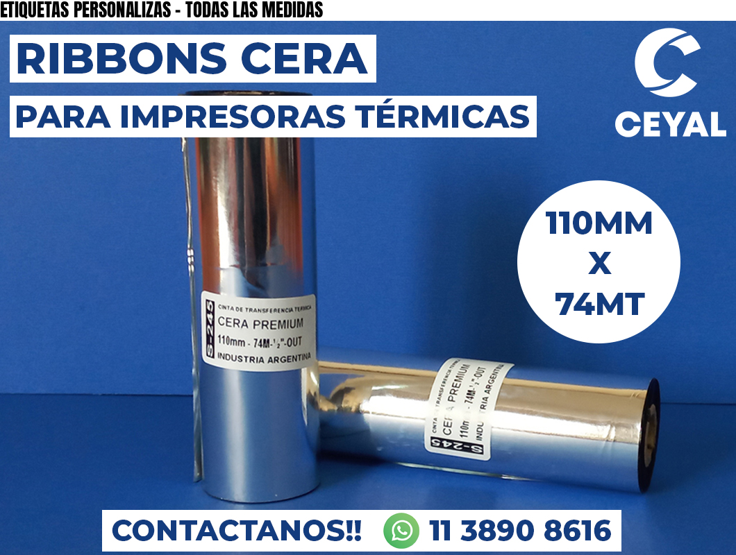 ETIQUETAS PERSONALIZAS - TODAS LAS MEDIDAS