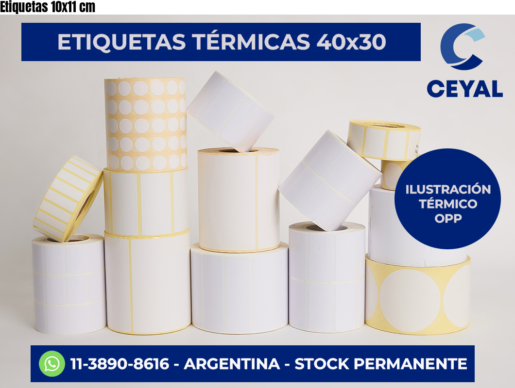 Etiquetas 10×11 cm