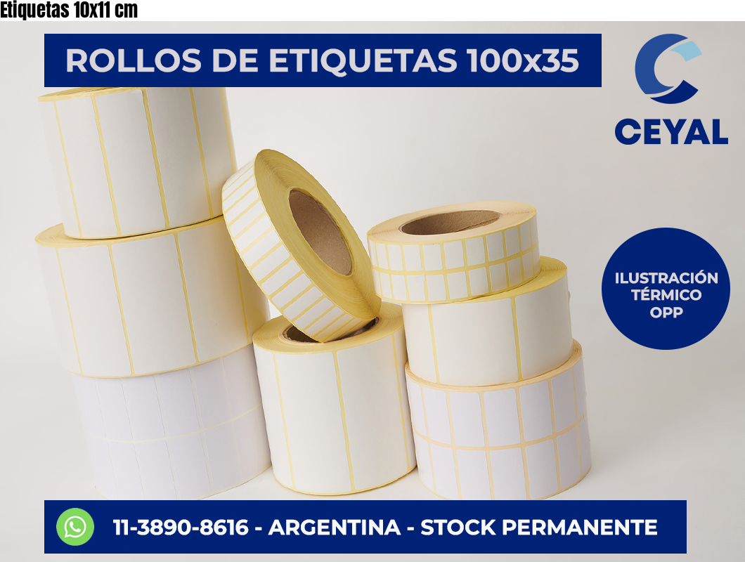 Etiquetas 10×11 cm