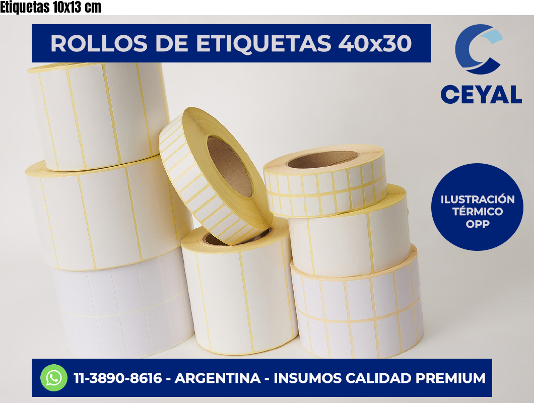Etiquetas 10×13 cm