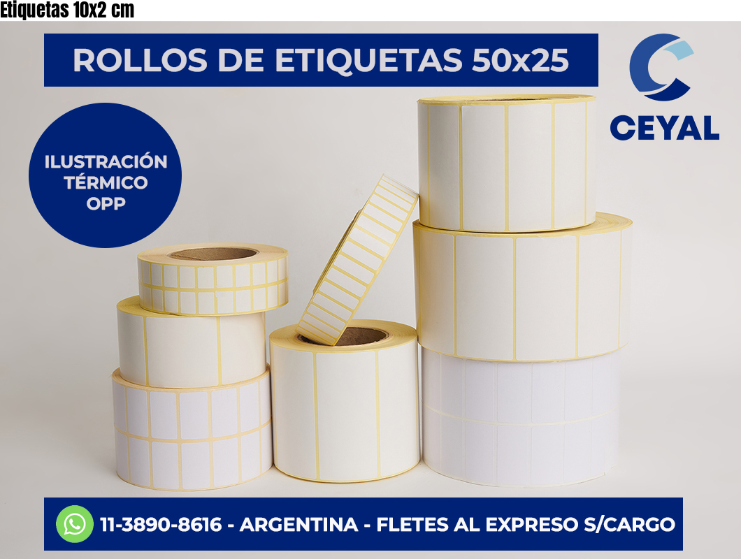 Etiquetas 10×2 cm