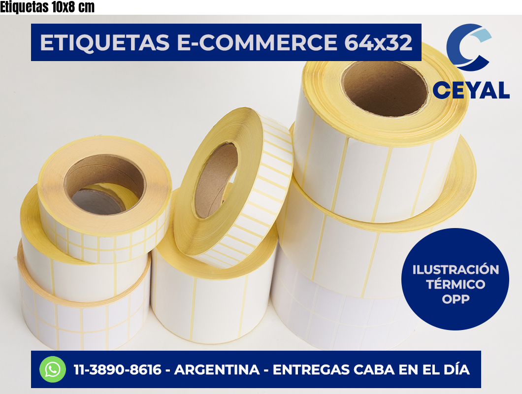 Etiquetas 10×8 cm