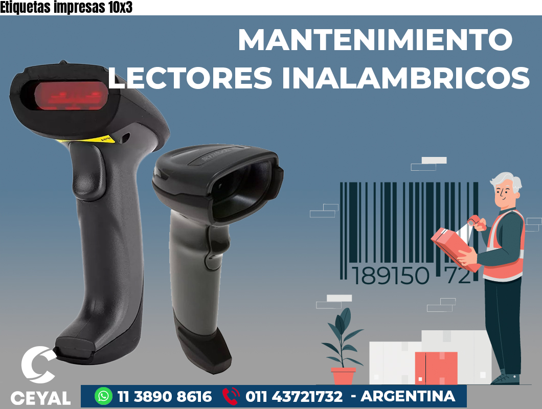 Etiquetas impresas 10x3