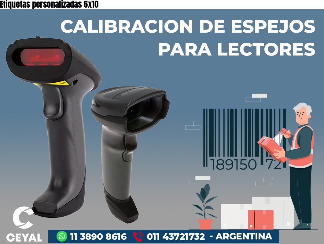 Etiquetas personalizadas 6x10