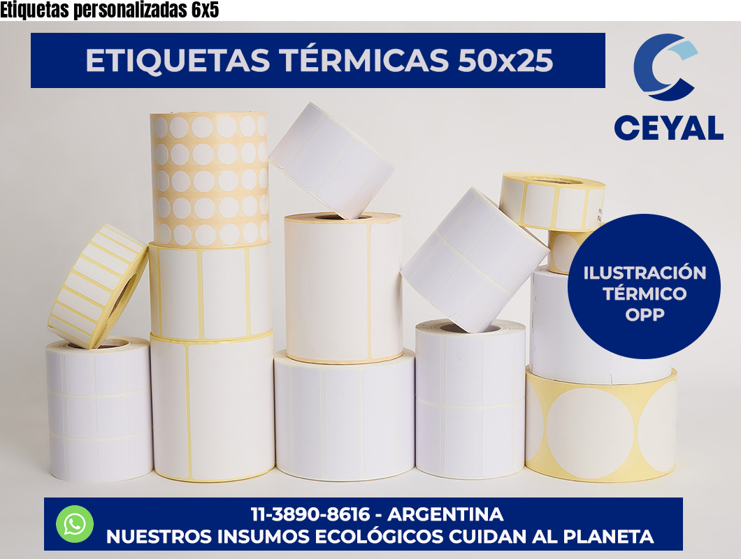 Etiquetas personalizadas 6×5