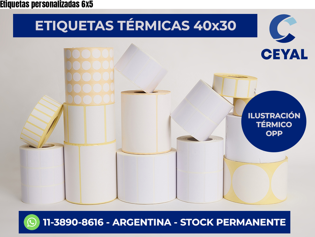 Etiquetas personalizadas 6×5