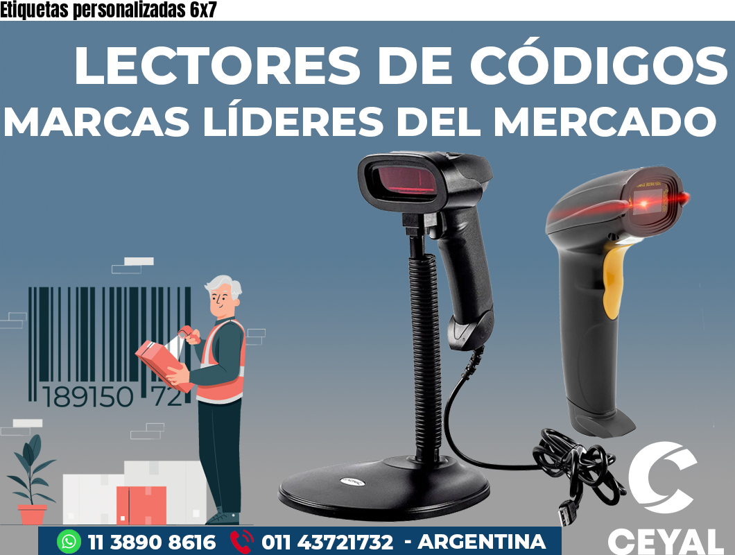 Etiquetas personalizadas 6x7