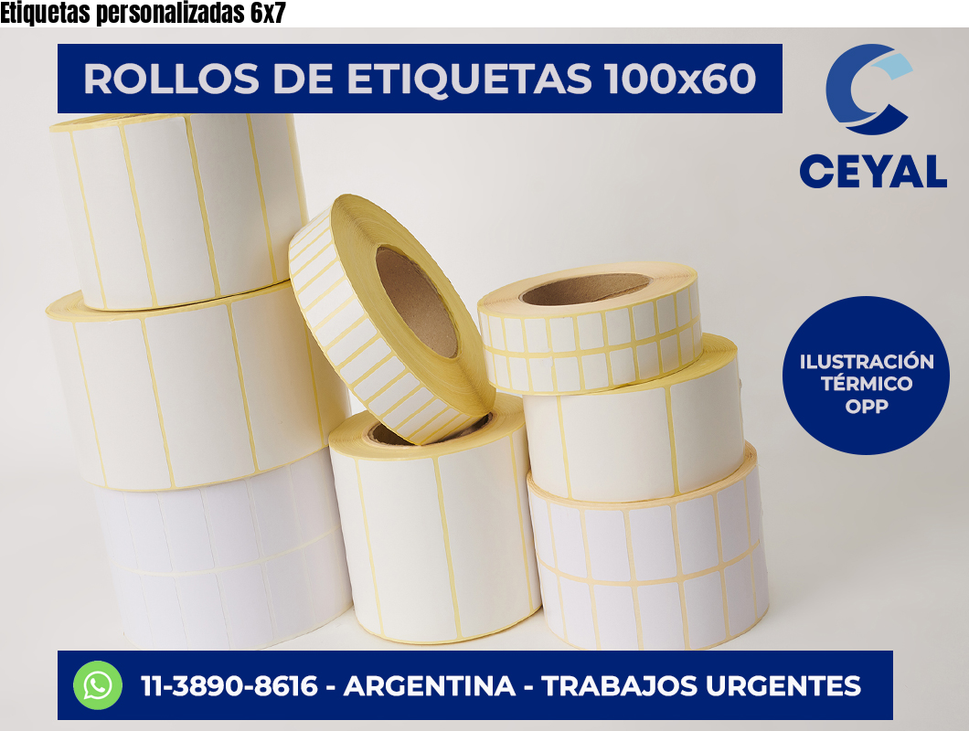 Etiquetas personalizadas 6×7