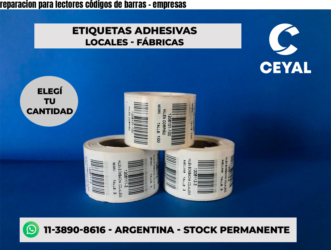 reparacion para lectores códigos de barras - empresas
