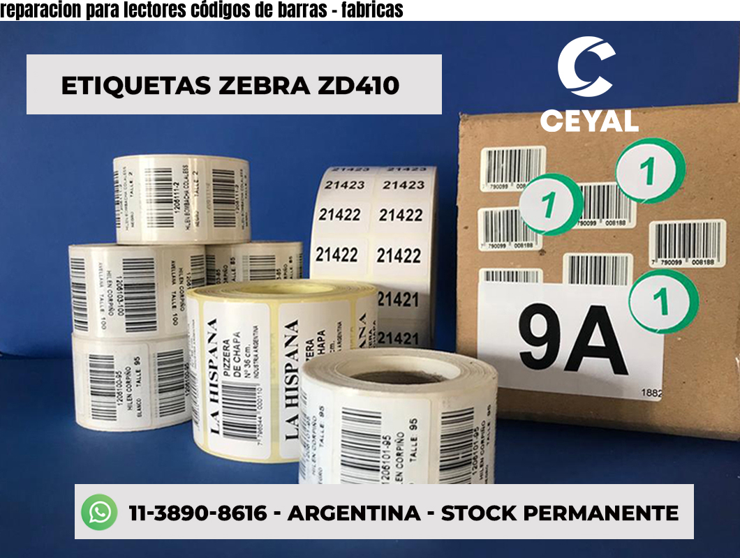 reparacion para lectores códigos de barras - fabricas