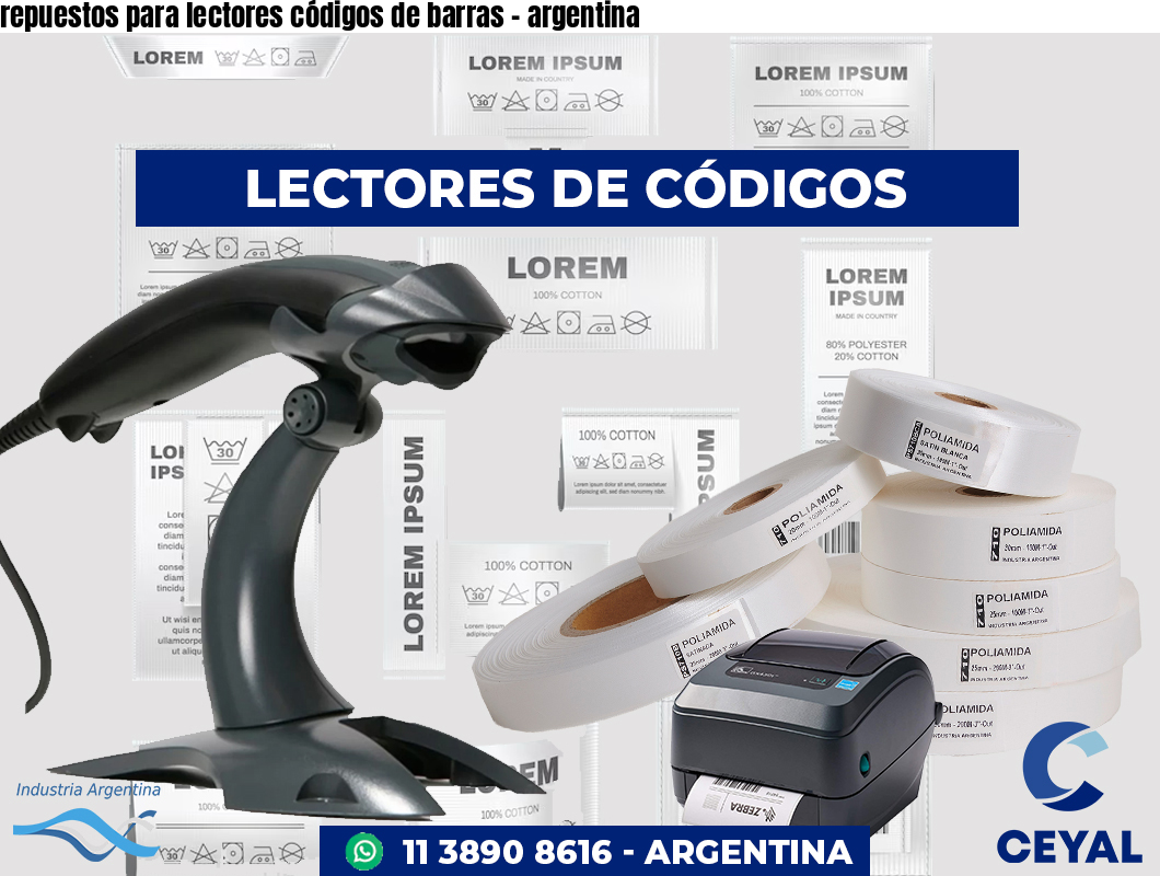 repuestos para lectores códigos de barras - argentina