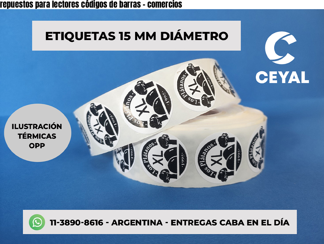 repuestos para lectores códigos de barras - comercios