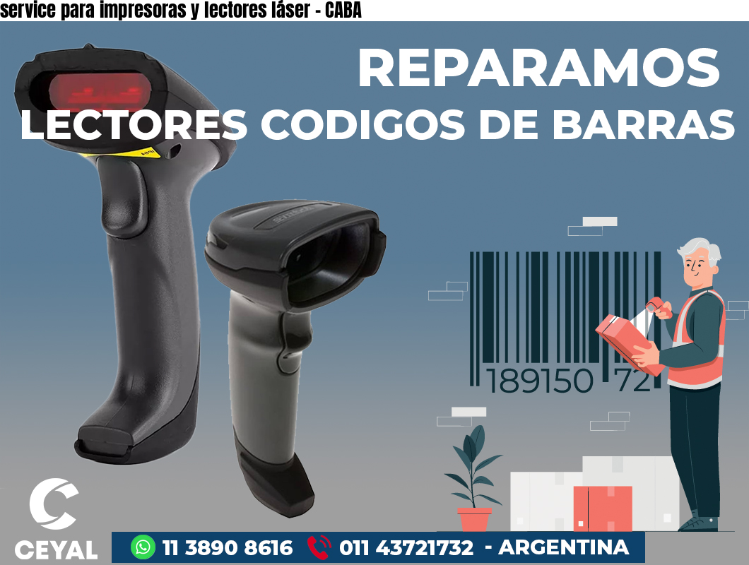 service para impresoras y lectores láser - CABA
