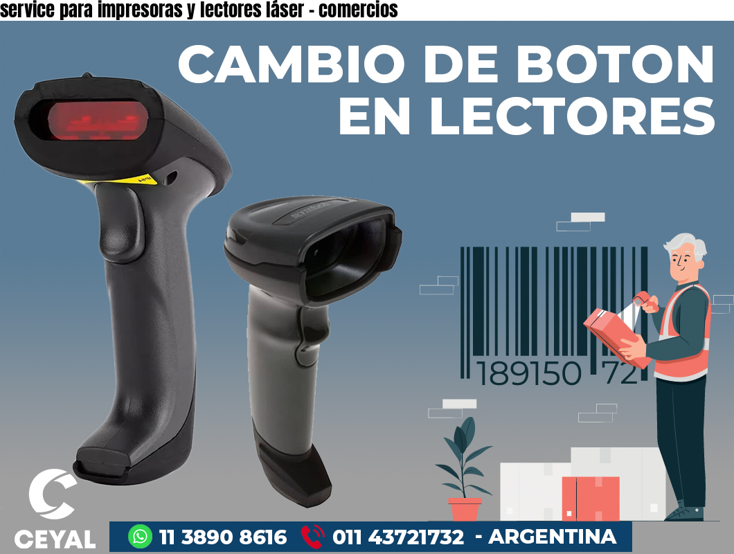 service para impresoras y lectores láser - comercios
