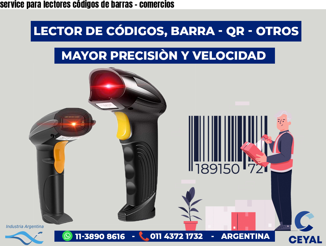 service para lectores códigos de barras - comercios
