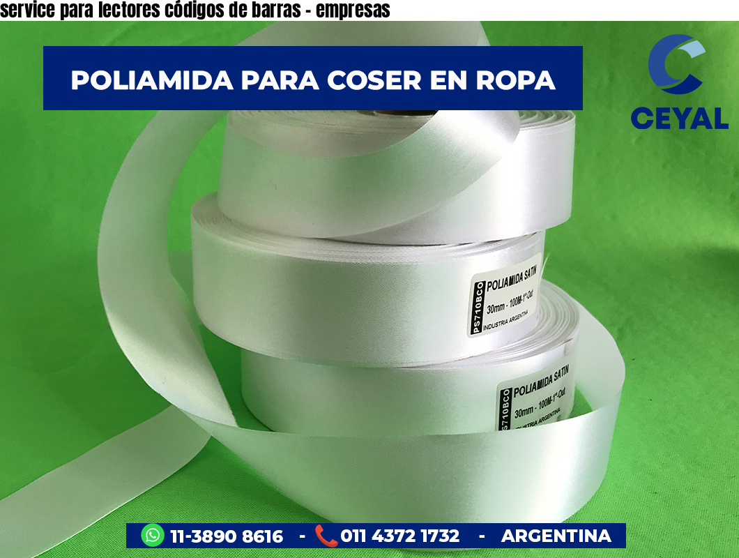 service para lectores códigos de barras - empresas