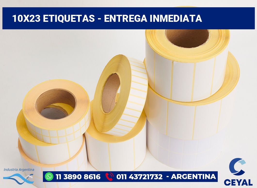 10×23 Etiquetas