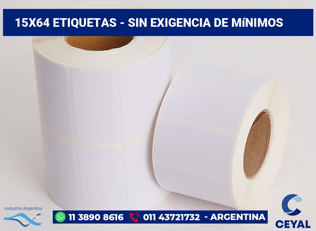 15×64 Etiquetas