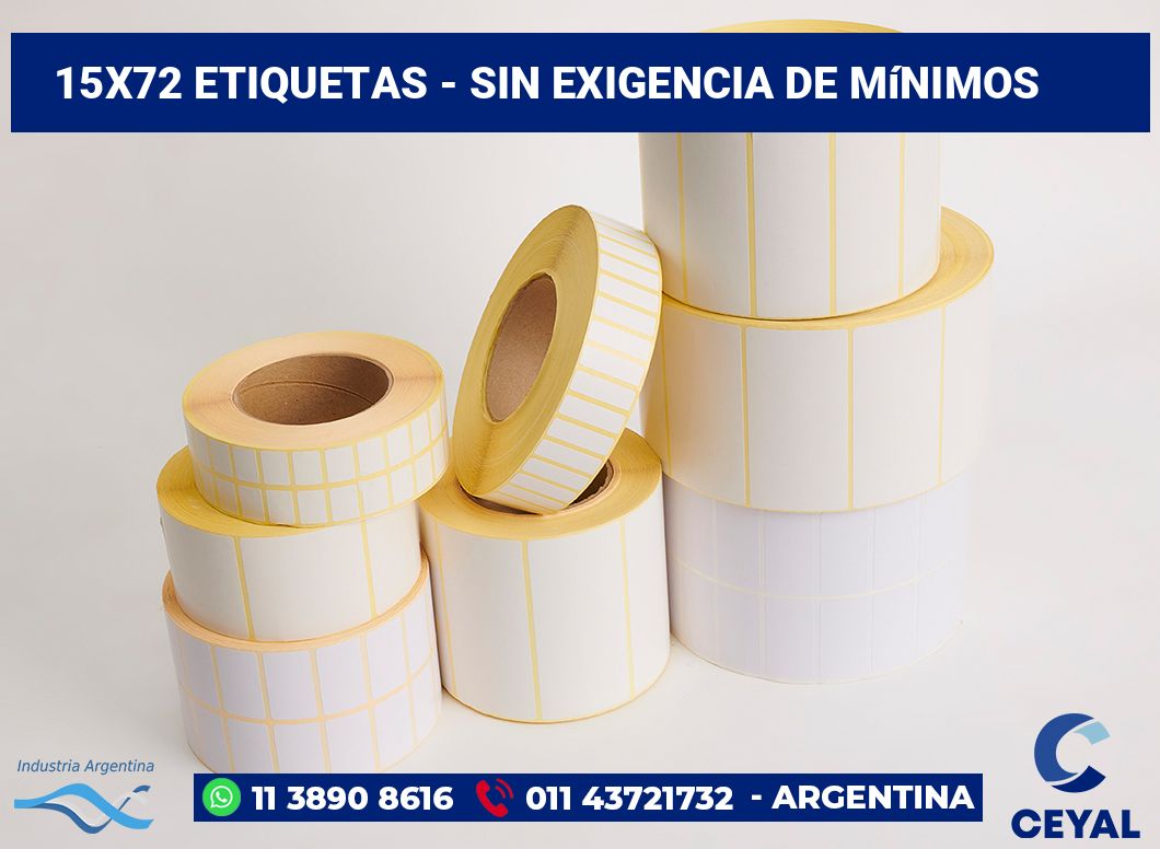 15×72 Etiquetas