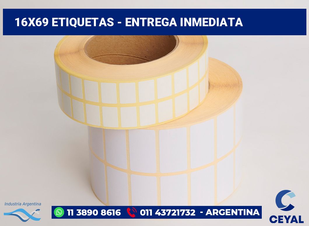 16x69 Etiquetas
