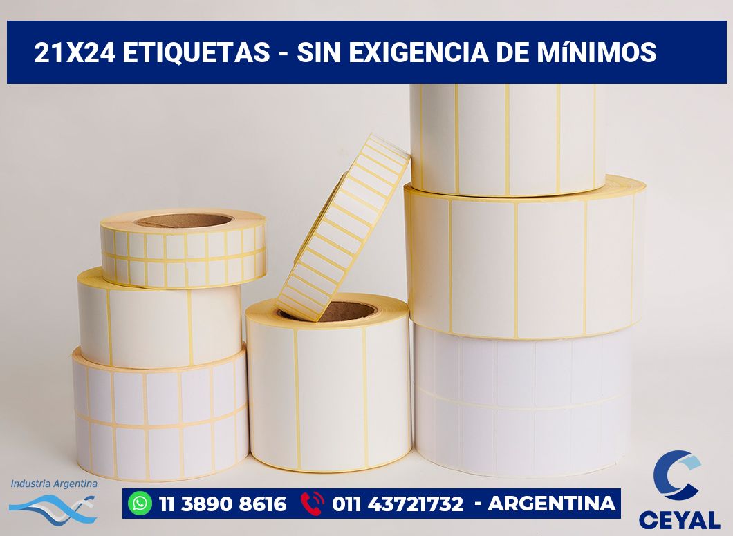 21×24 Etiquetas
