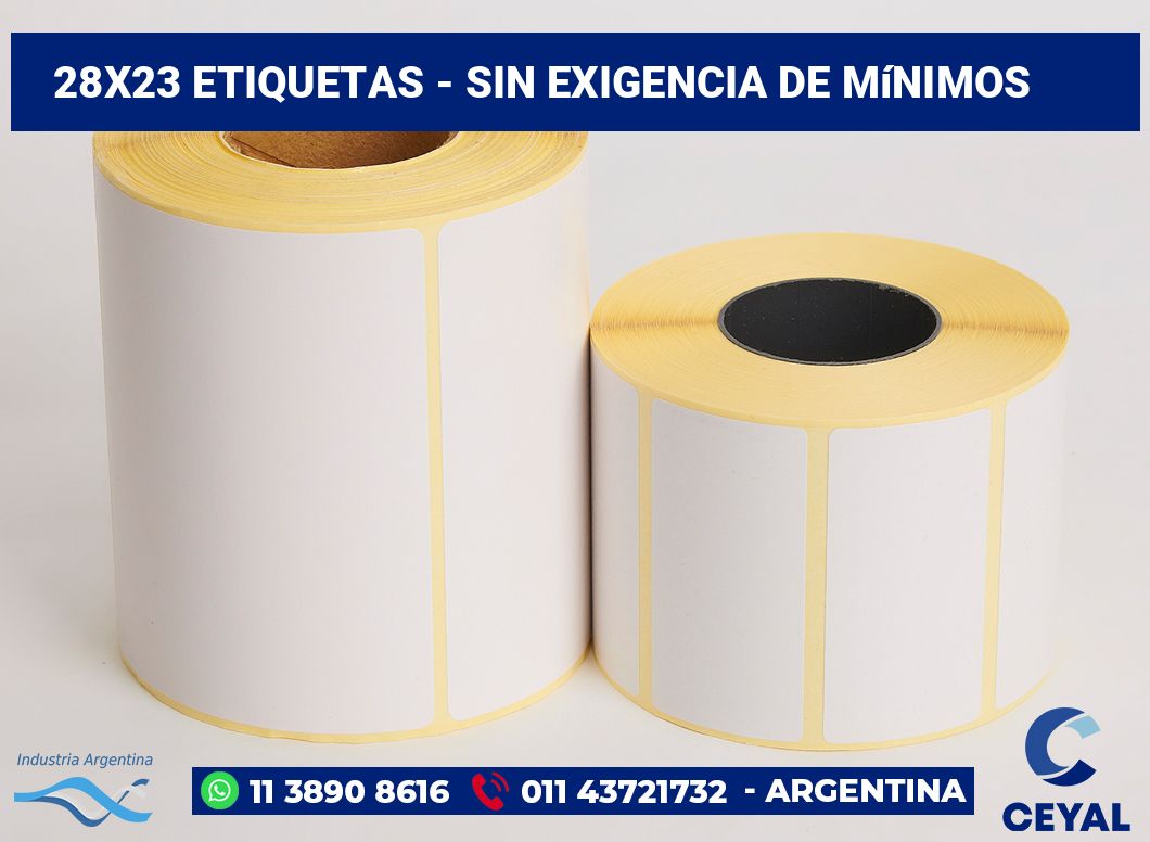 28×23 Etiquetas