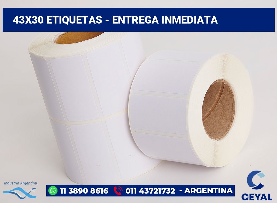43×30 Etiquetas