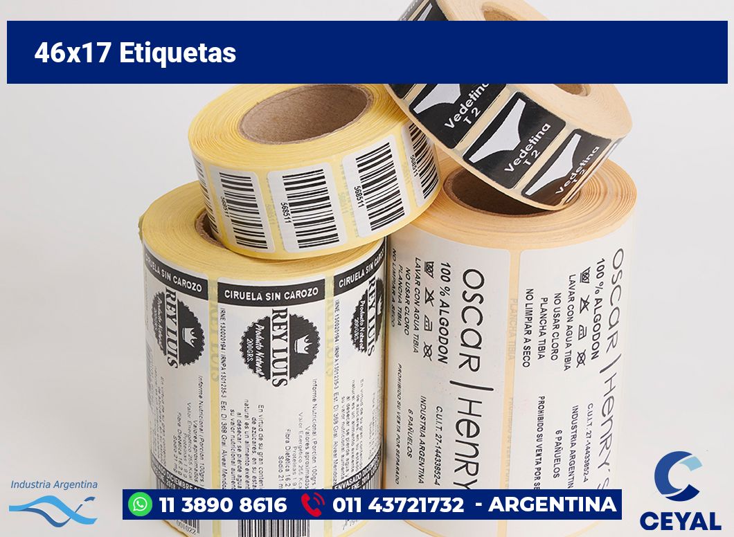 46×17 Etiquetas