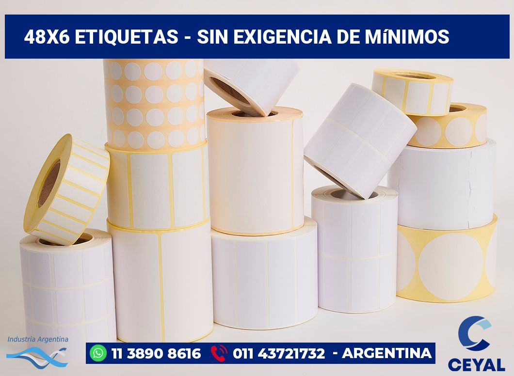 48×6 Etiquetas