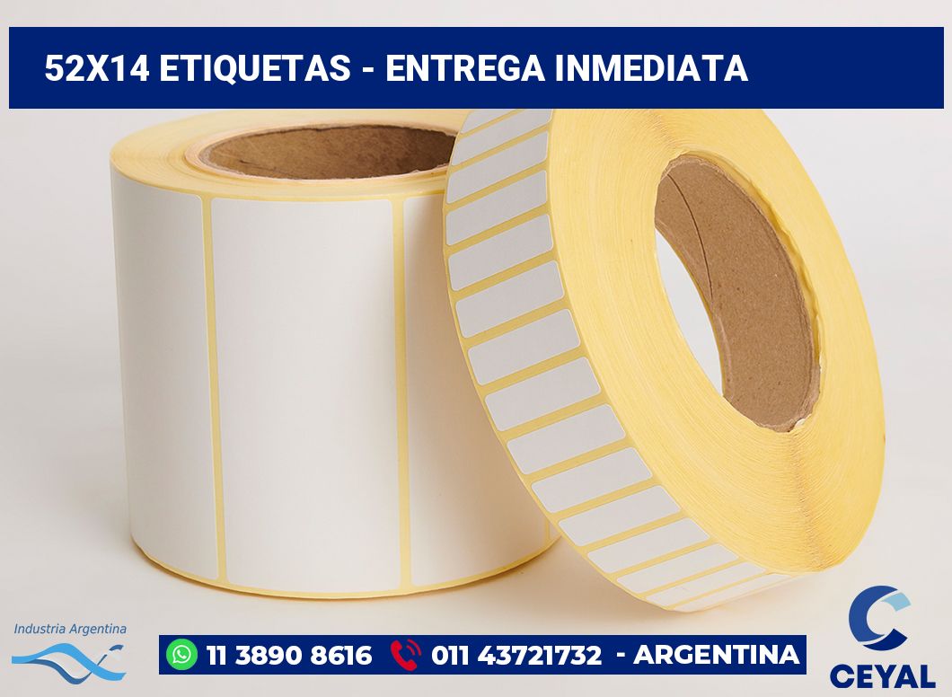 52x14 Etiquetas