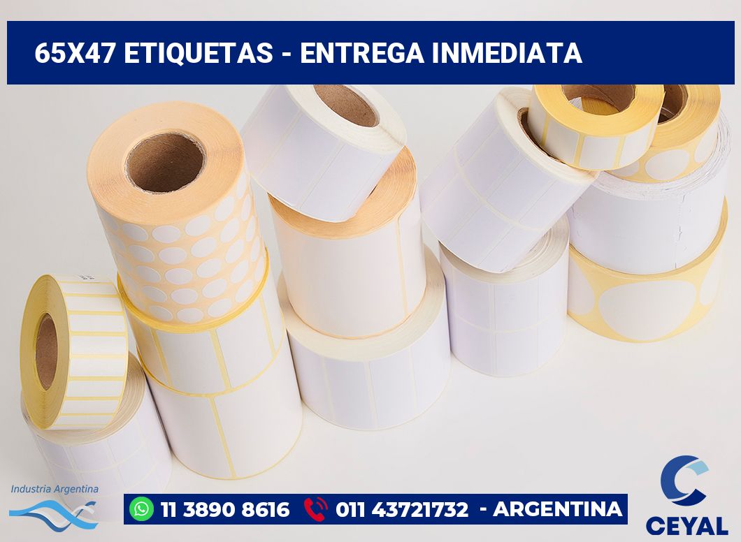 65×47 Etiquetas