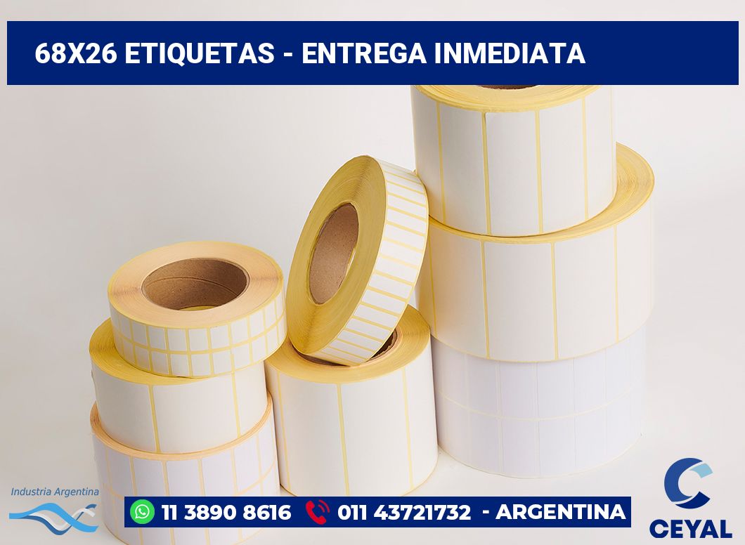 68x26 Etiquetas