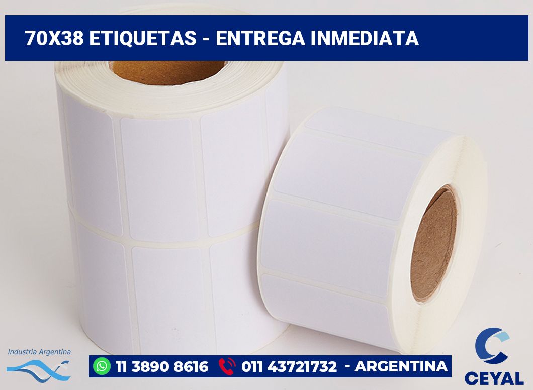 70×38 Etiquetas