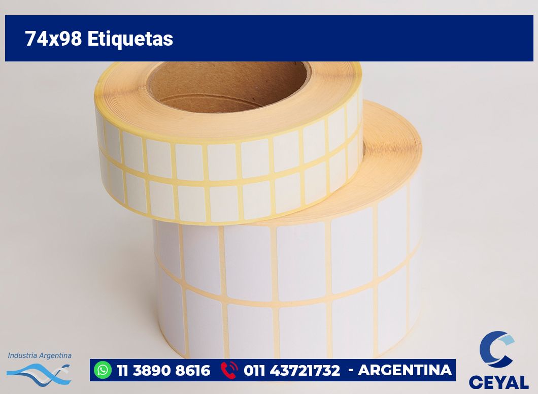 74×98 Etiquetas