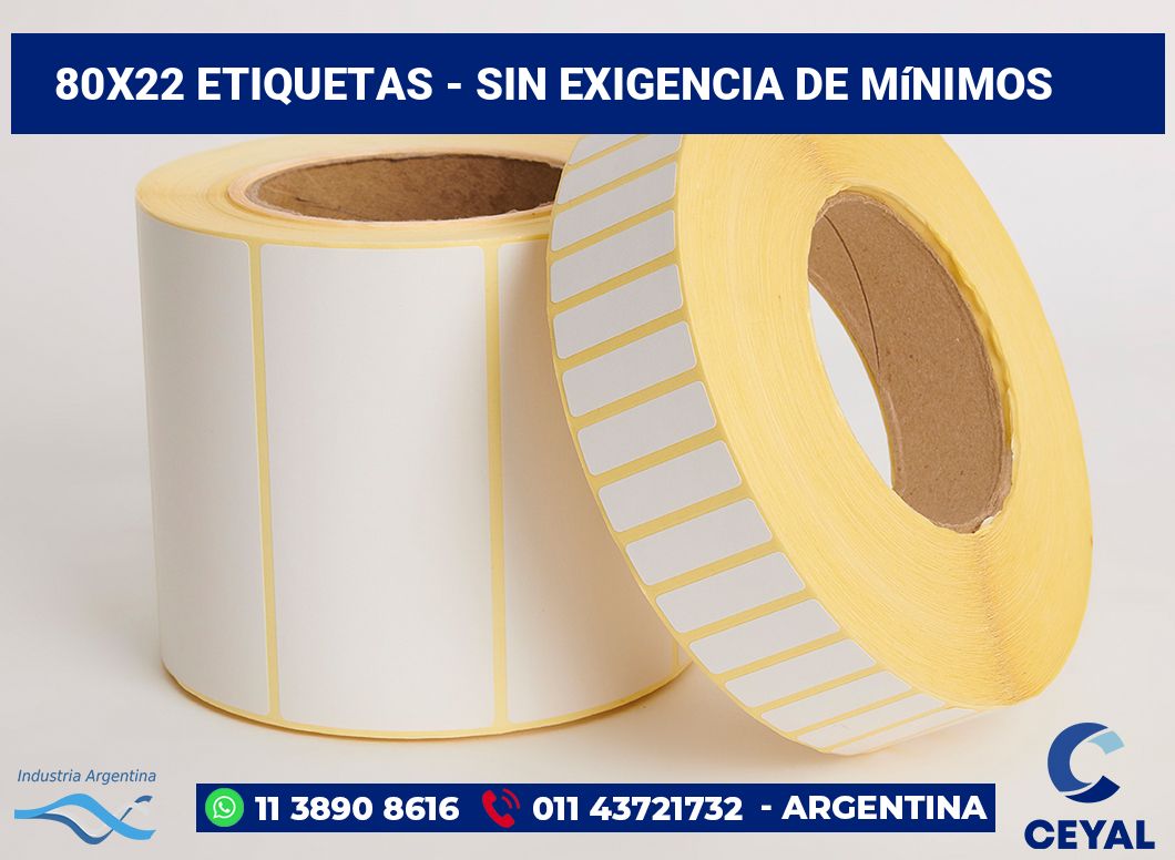 80x22 Etiquetas