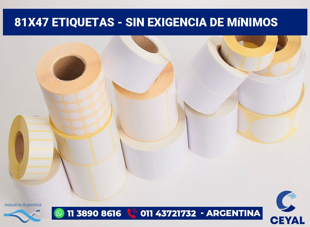 81x47 Etiquetas