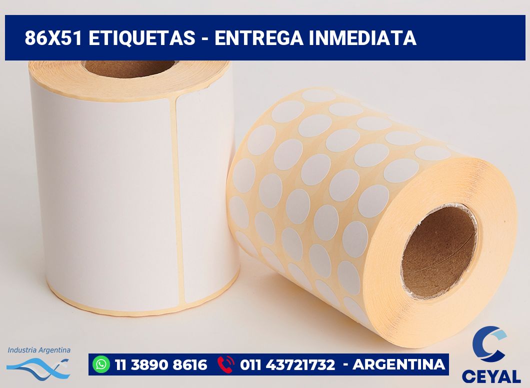 86×51 Etiquetas