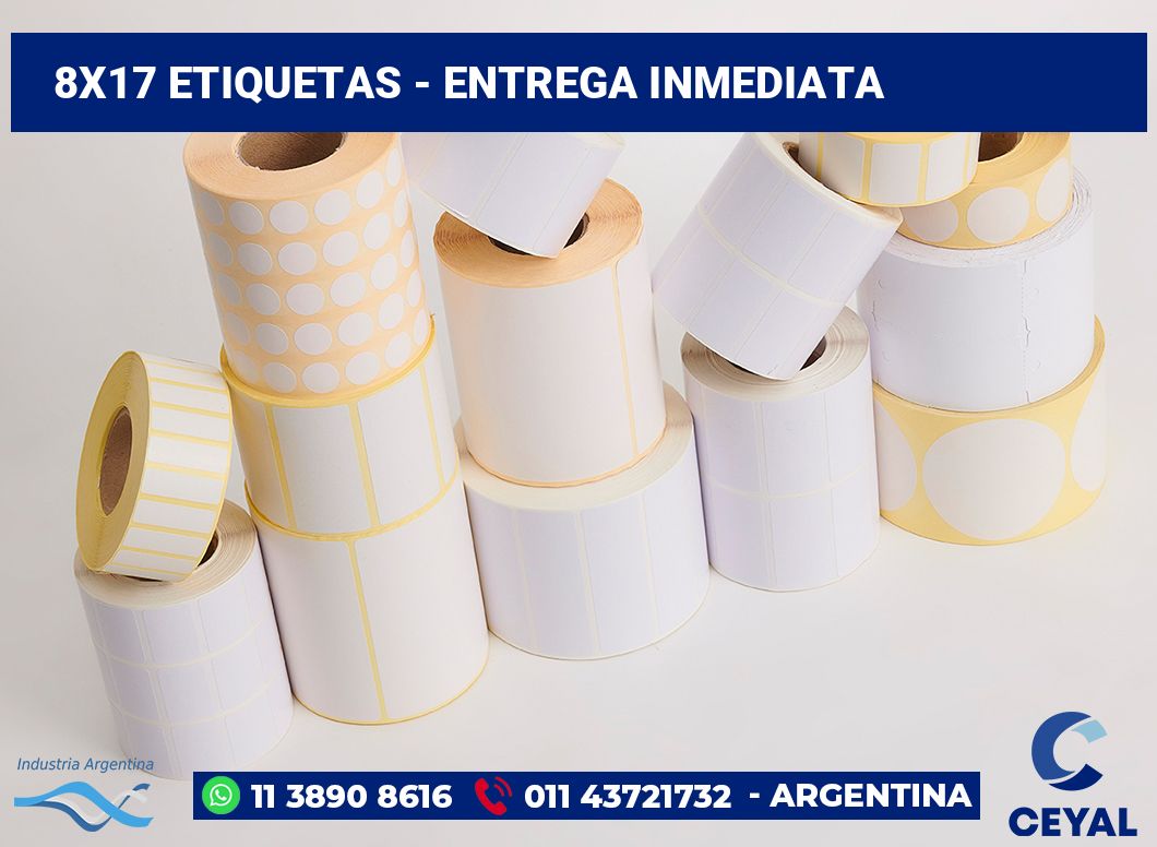 8×17 Etiquetas