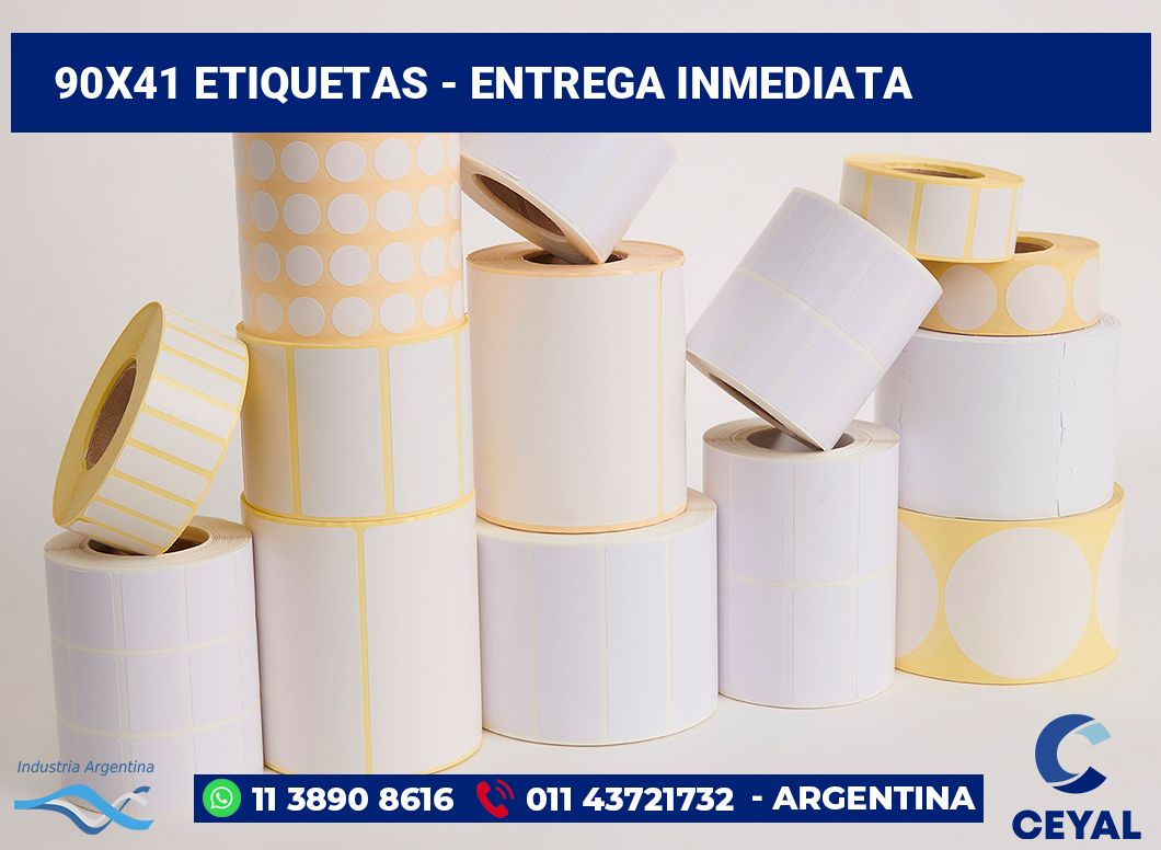 90x41 Etiquetas