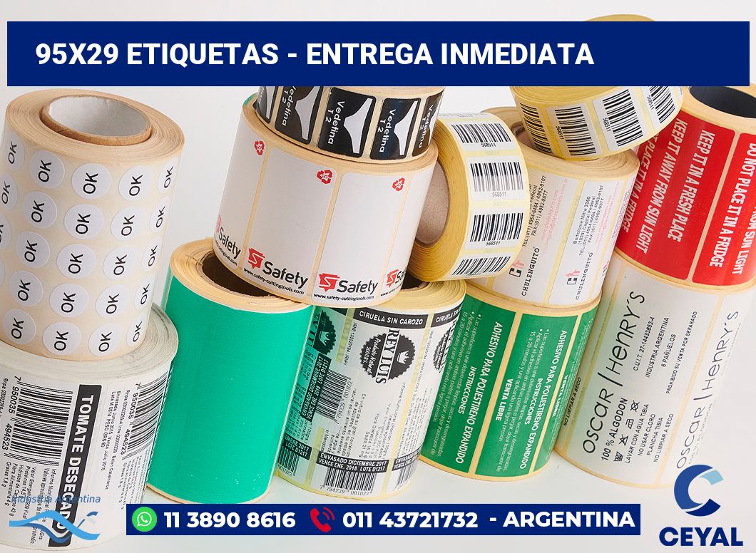 95×29 Etiquetas
