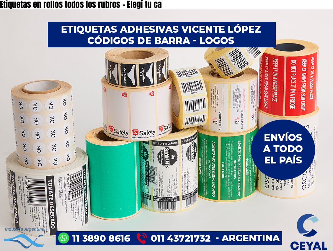 Etiquetas en rollos todos los rubros – Elegí tu ca