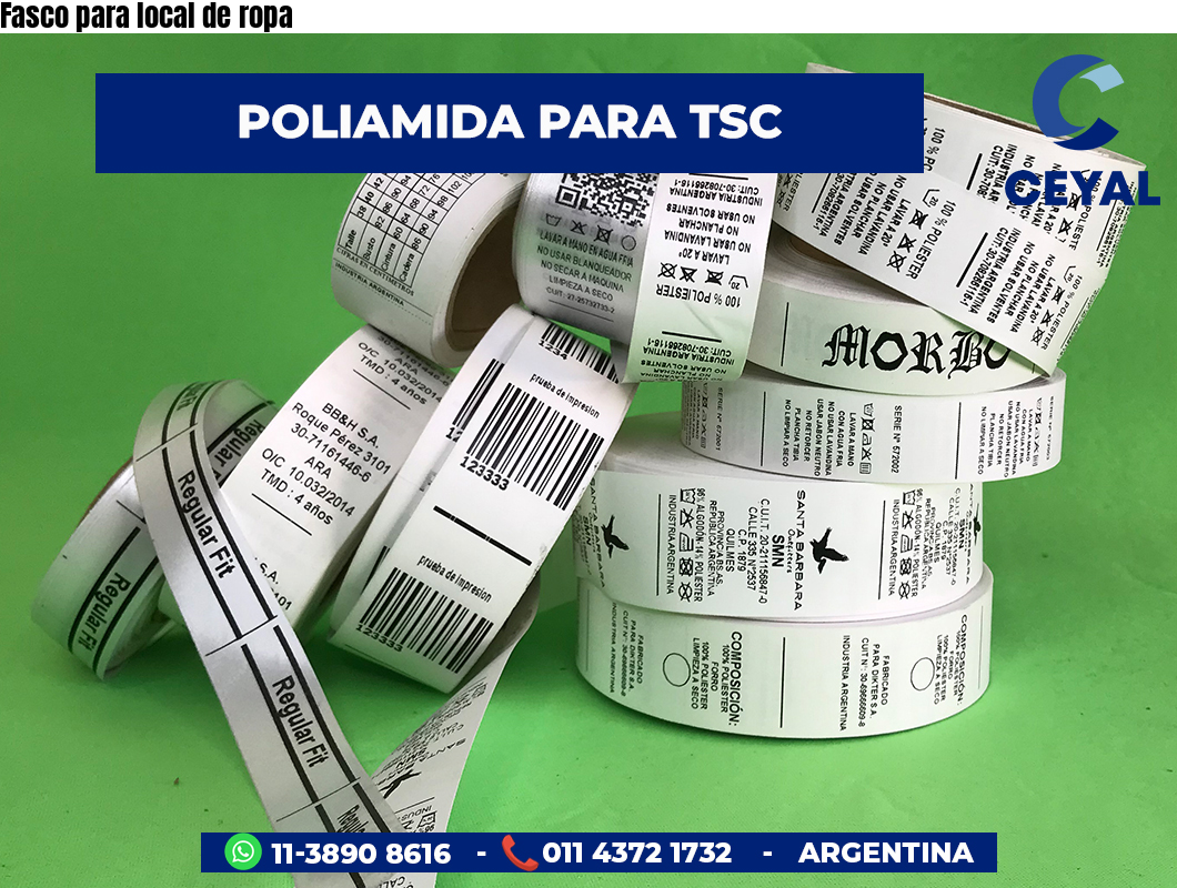 Fasco para local de ropa