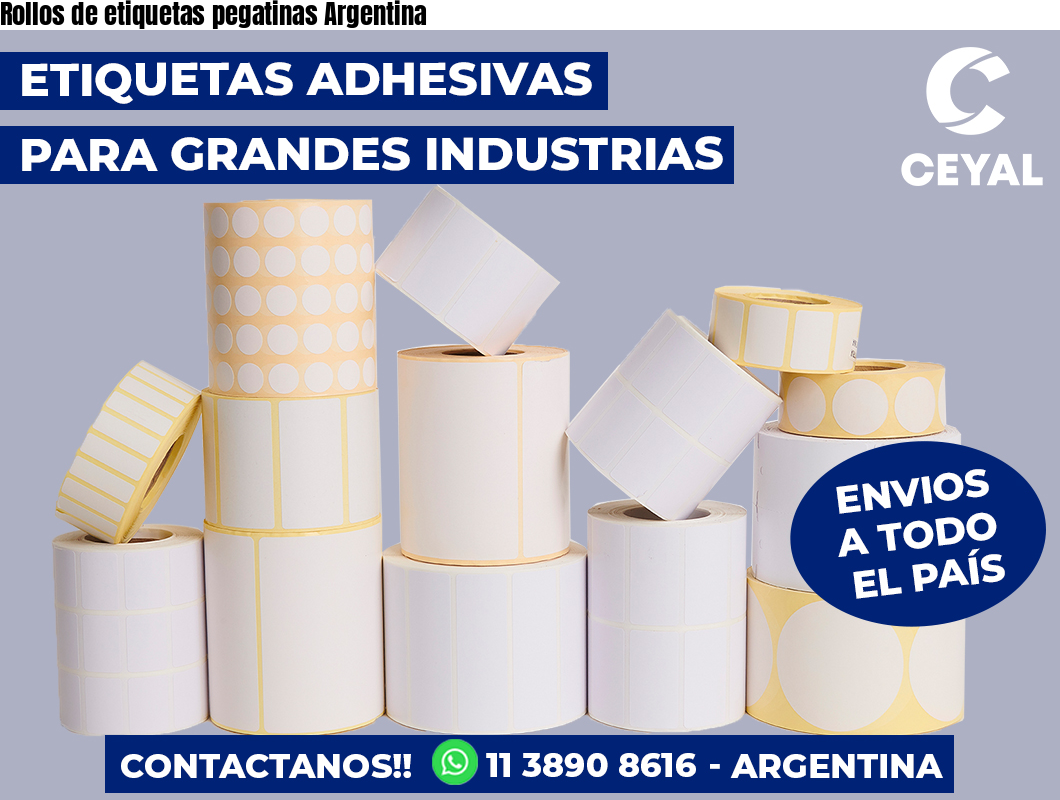 Rollos de etiquetas pegatinas Argentina