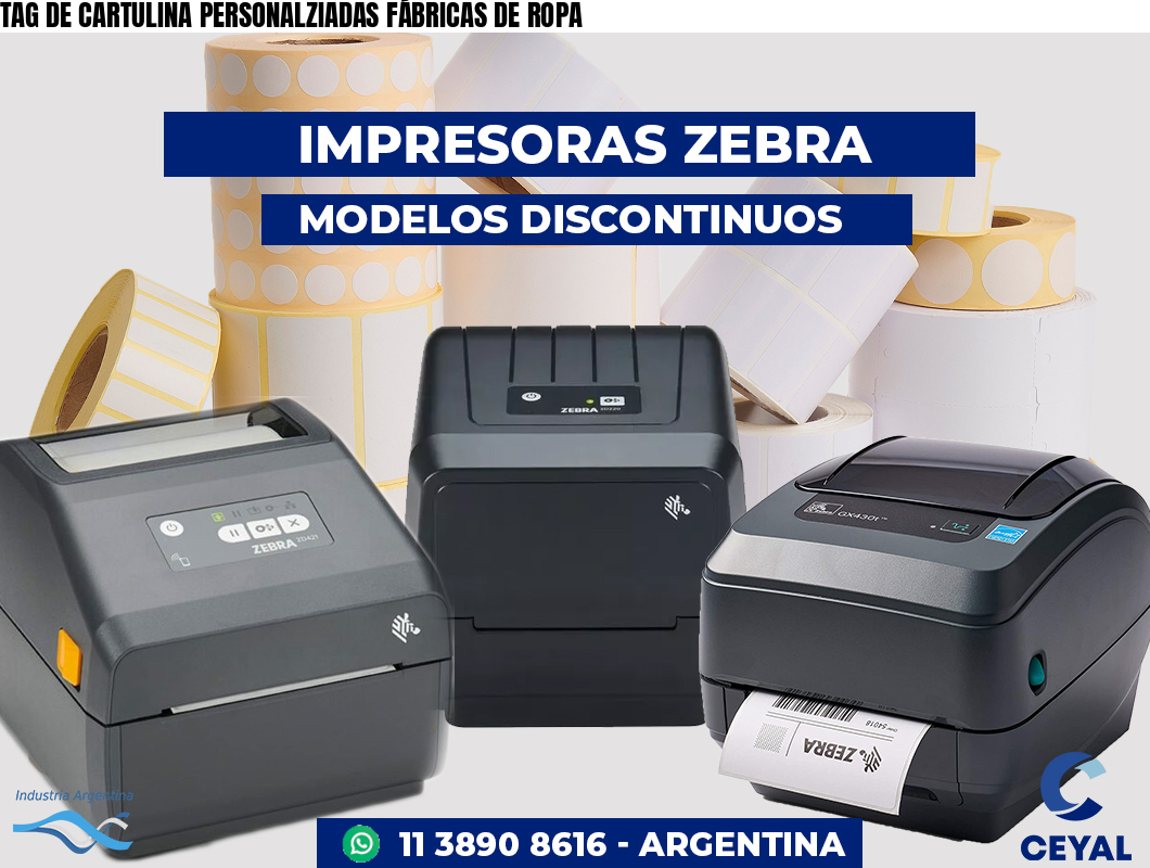 TAG DE CARTULINA PERSONALZIADAS FÁBRICAS DE ROPA