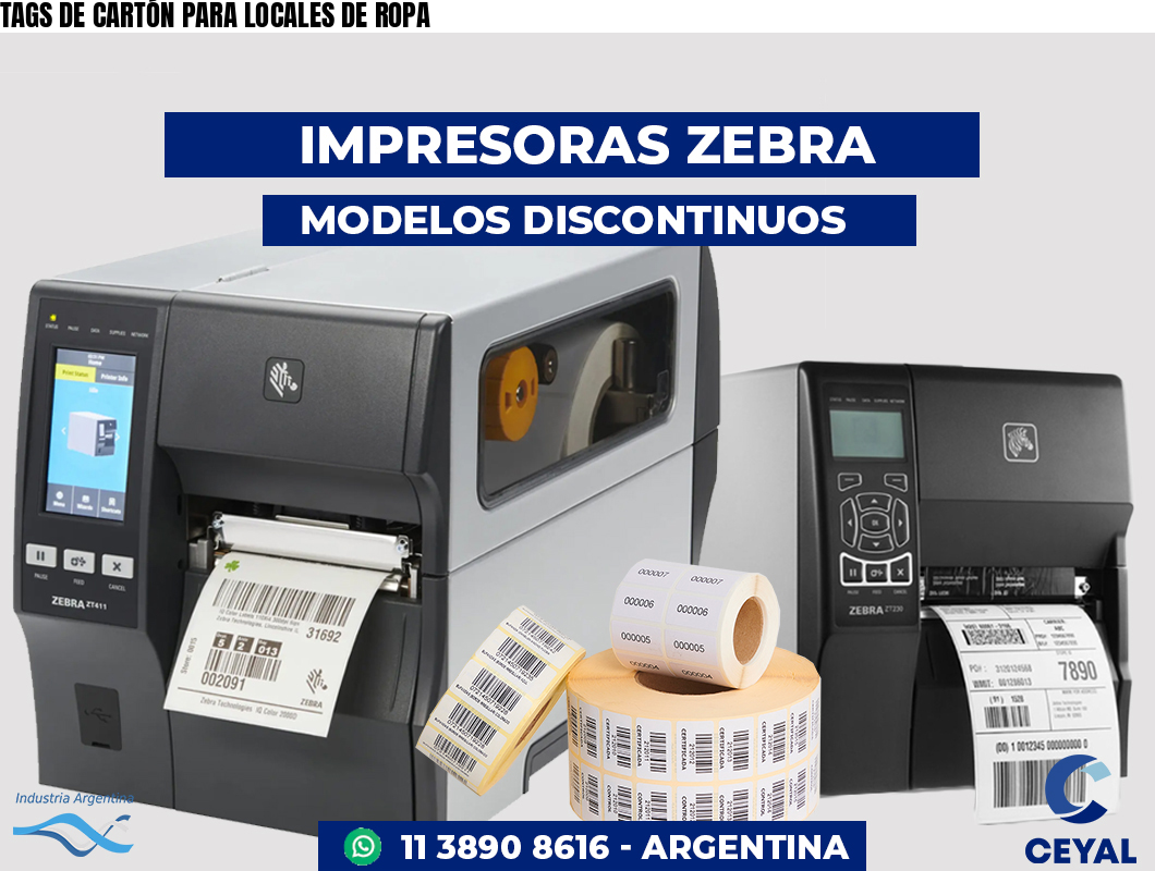 TAGS DE CARTÓN PARA LOCALES DE ROPA